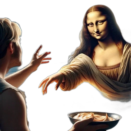 face, photorealistic, oil painting, concept art transparent PNG cut-out