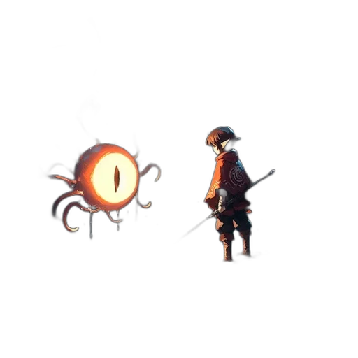 sword, weapon, dragon, staff transparent PNG cut-out