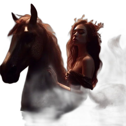 concept art, fantasy art, photorealistic, oil painting transparent PNG cut-out