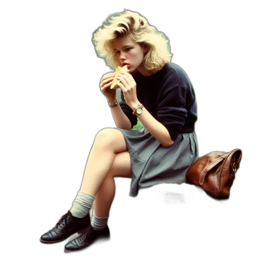 shoes, jacket, face, dress transparent PNG cut-out