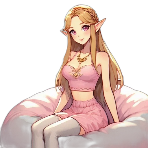 dress, staff, crown, pixel art transparent PNG cut-out