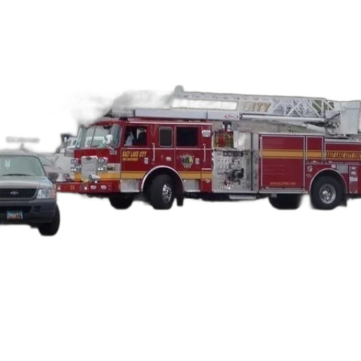 car, fire, red, truck transparent PNG cut-out