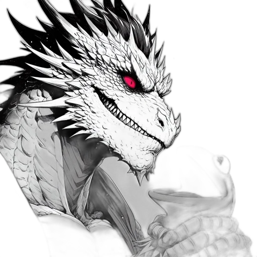 dragon, mask, creature, staff transparent PNG cut-out