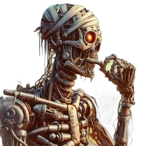 robot, cyberpunk, concept art, comic book art transparent PNG cut-out