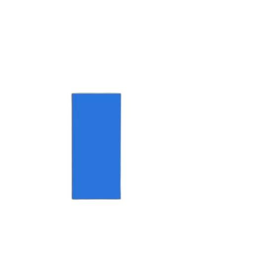 robot, pixel art, blue, monochrome transparent PNG cut-out