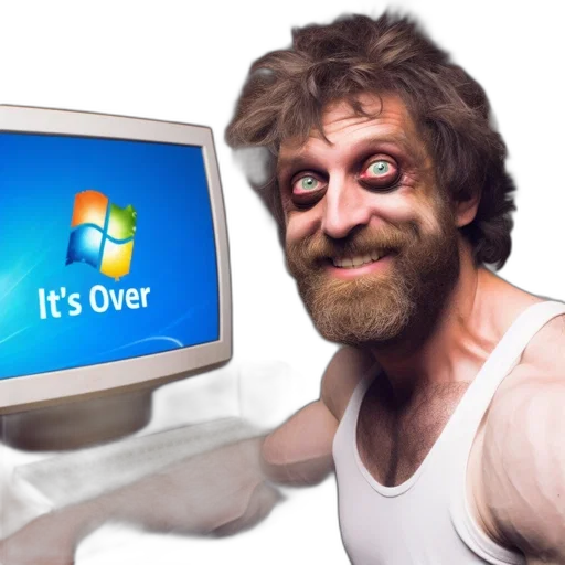 3d render, man, messy, hair transparent PNG cut-out