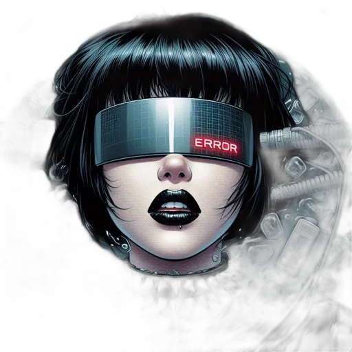mask, robot, face, cyberpunk transparent PNG cut-out
