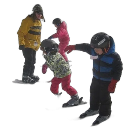 snow, group, children, learning transparent PNG cut-out