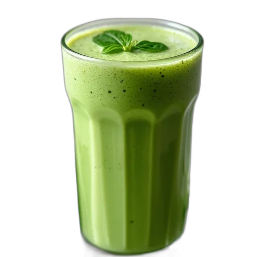 food, photorealistic, green, glass transparent PNG cut-out