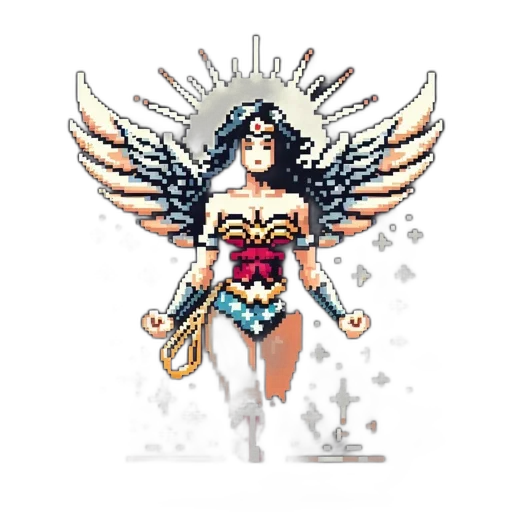 pixel art, comic book art, concept art, fantasy art transparent PNG cut-out