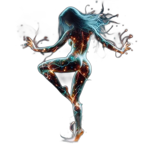 robot, dress, creature, hair transparent PNG cut-out