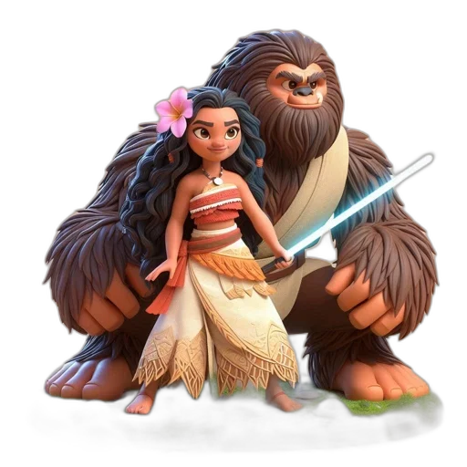 concept art, fantasy art, comic book art, 3d render transparent PNG cut-out