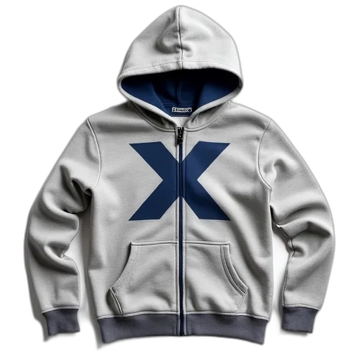 jacket, 3d render, grey, hoodie transparent PNG cut-out