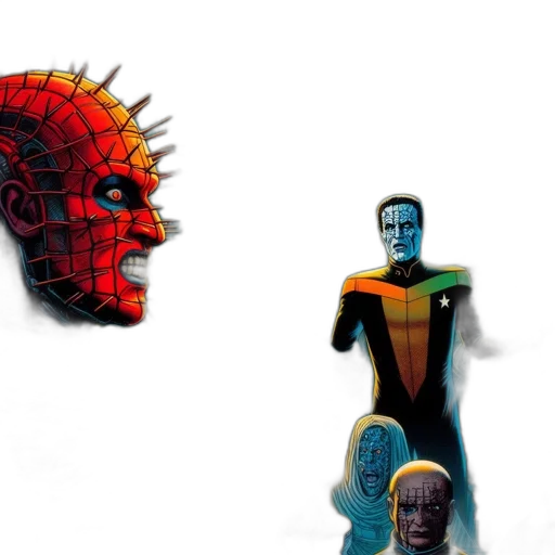 mask, robot, concept art, comic book art transparent PNG cut-out
