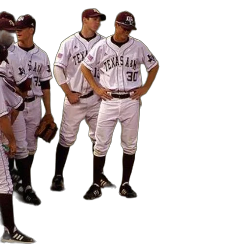 texas, baseball, players, standing transparent PNG cut-out