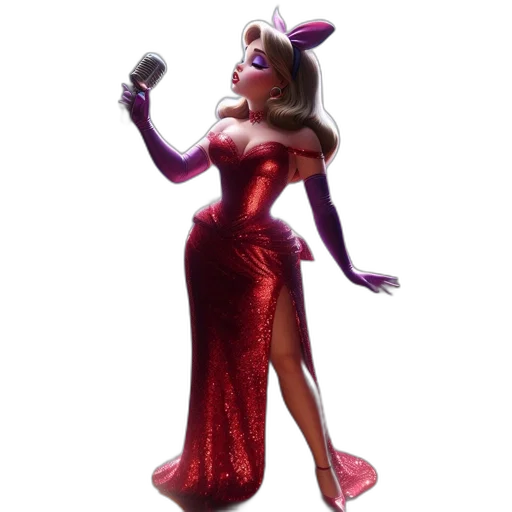 dress, concept art, 3d render, animated transparent PNG cut-out