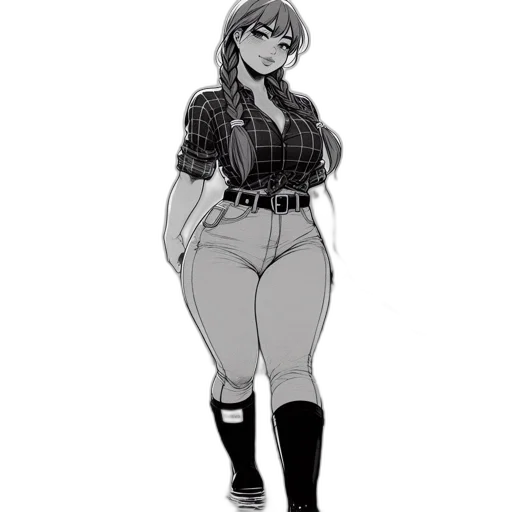 dress, jacket, staff, creature transparent PNG cut-out