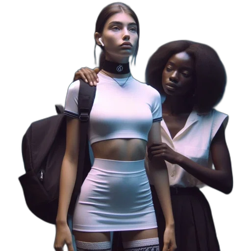 dress, jacket, concept art, 3d render transparent PNG cut-out