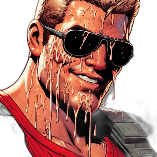 face, comic book art, concept art, cyberpunk transparent PNG cut-out