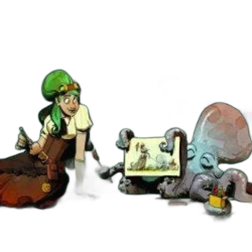 concept art, 3d render, fantasy art, comic book art transparent PNG cut-out