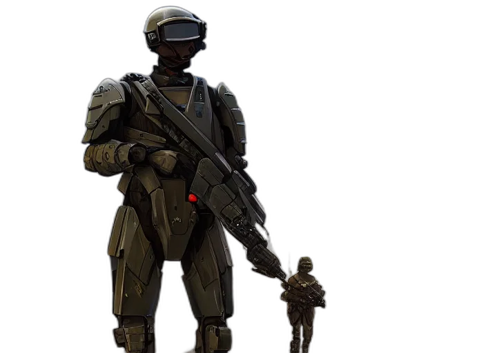 robot, weapon, staff, concept art transparent PNG cut-out