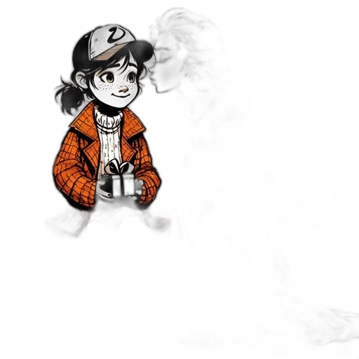 jacket, staff, robot, dragon transparent PNG cut-out