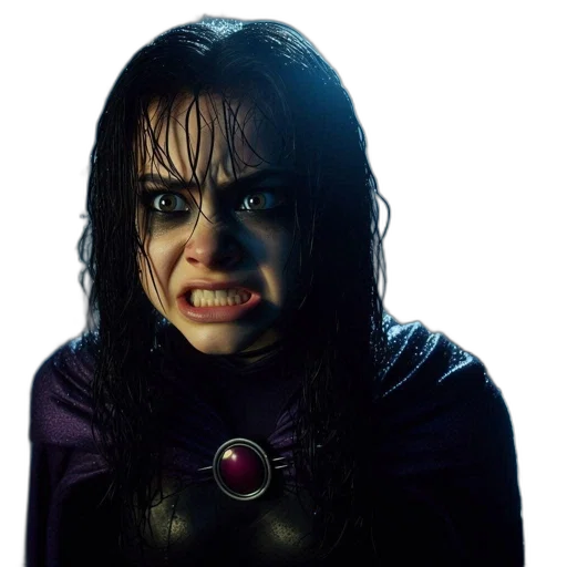 face, comic book art, photorealistic, concept art transparent PNG cut-out
