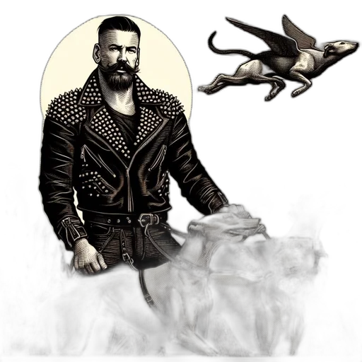jacket, dragon, concept art, fantasy art transparent PNG cut-out