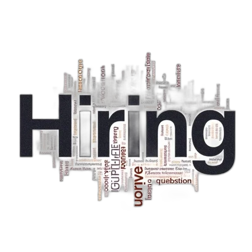 staff, hiring, word, cloud transparent PNG cut-out