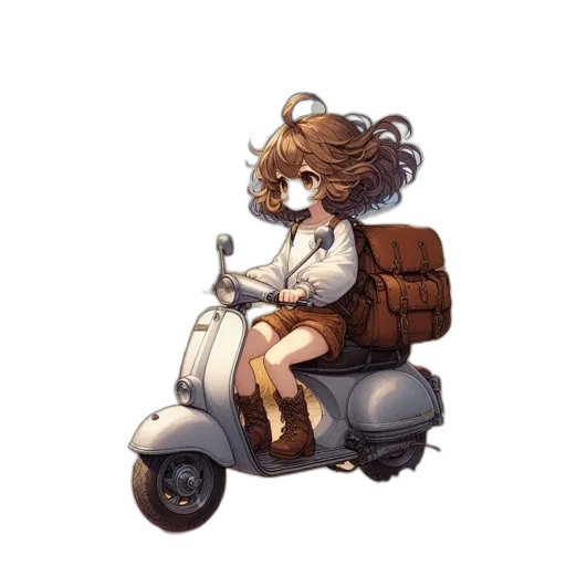 jacket, car, hair, robot transparent PNG cut-out