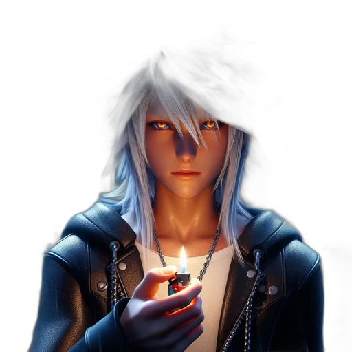 jacket, face, sword, fantasy art transparent PNG cut-out