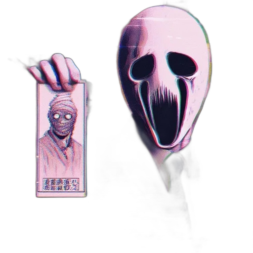 mask, creature, face, weapon transparent PNG cut-out
