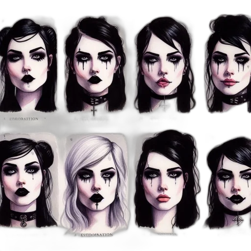 face, concept art, comic book art, fantasy art transparent PNG cut-out