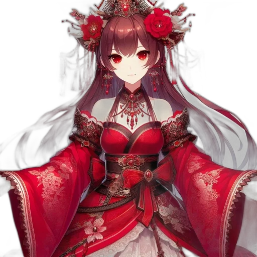 dress, crown, staff, weapon transparent PNG cut-out