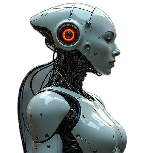 robot, cyberpunk, concept art, comic book art transparent PNG cut-out