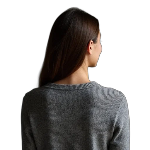 hair, jacket, dress, jewelry transparent PNG cut-out