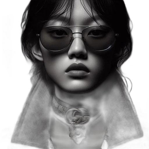 face, mask, jacket, photorealistic transparent PNG cut-out