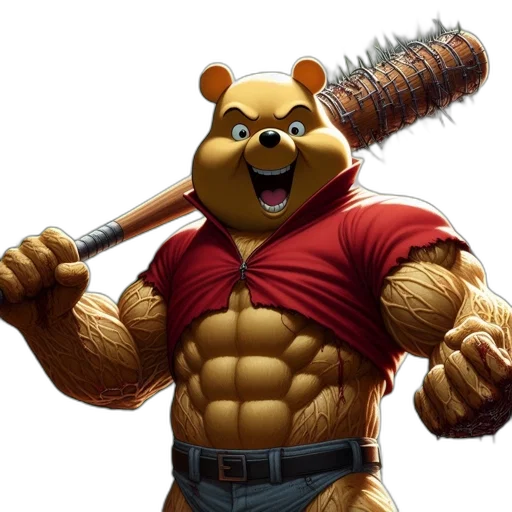 animal, staff, weapon, 3d render transparent PNG cut-out