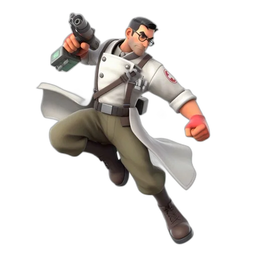 jacket, weapon, staff, concept art transparent PNG cut-out