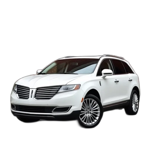 car, white, lincoln, crossover transparent PNG cut-out