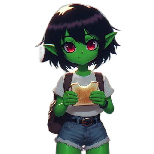 staff, creature, food, pixel art transparent PNG cut-out