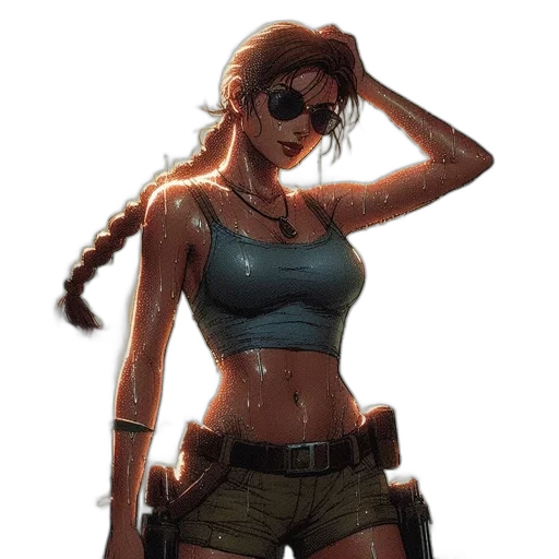 weapon, jacket, concept art, comic book art transparent PNG cut-out