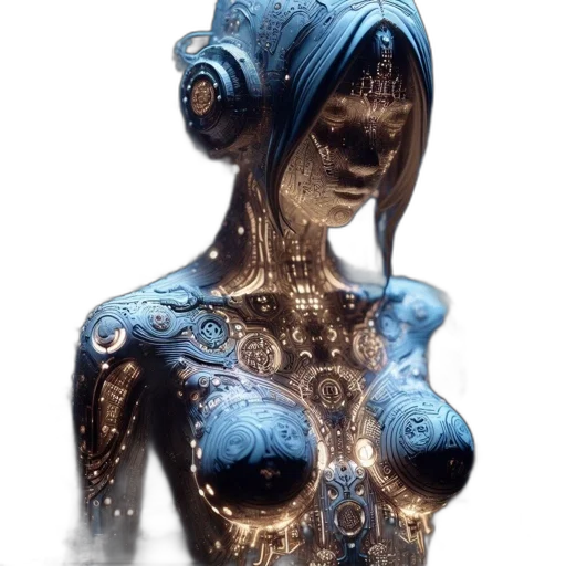 jewelry, robot, dress, mask transparent PNG cut-out