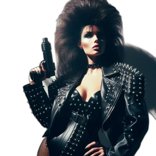 jacket, hair, cyberpunk, concept art transparent PNG cut-out
