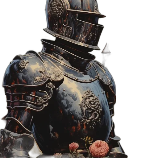 robot, sword, crown, staff transparent PNG cut-out