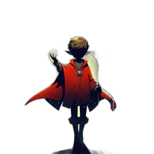 robot, mask, crown, staff transparent PNG cut-out