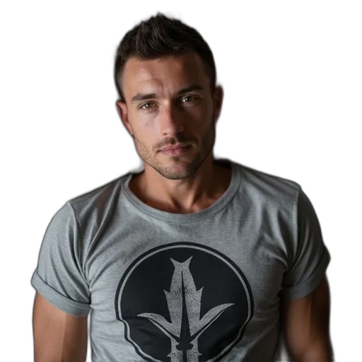 face, man, short, haircut transparent PNG cut-out