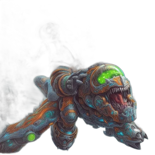dragon, creature, robot, weapon transparent PNG cut-out