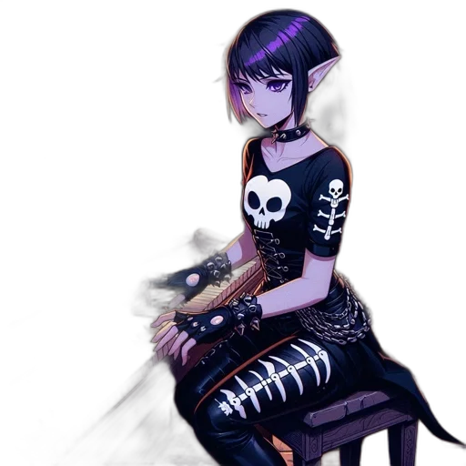 weapon, staff, dress, robot transparent PNG cut-out