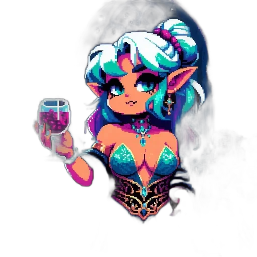 jewelry, pixel art, fantasy art, concept art transparent PNG cut-out